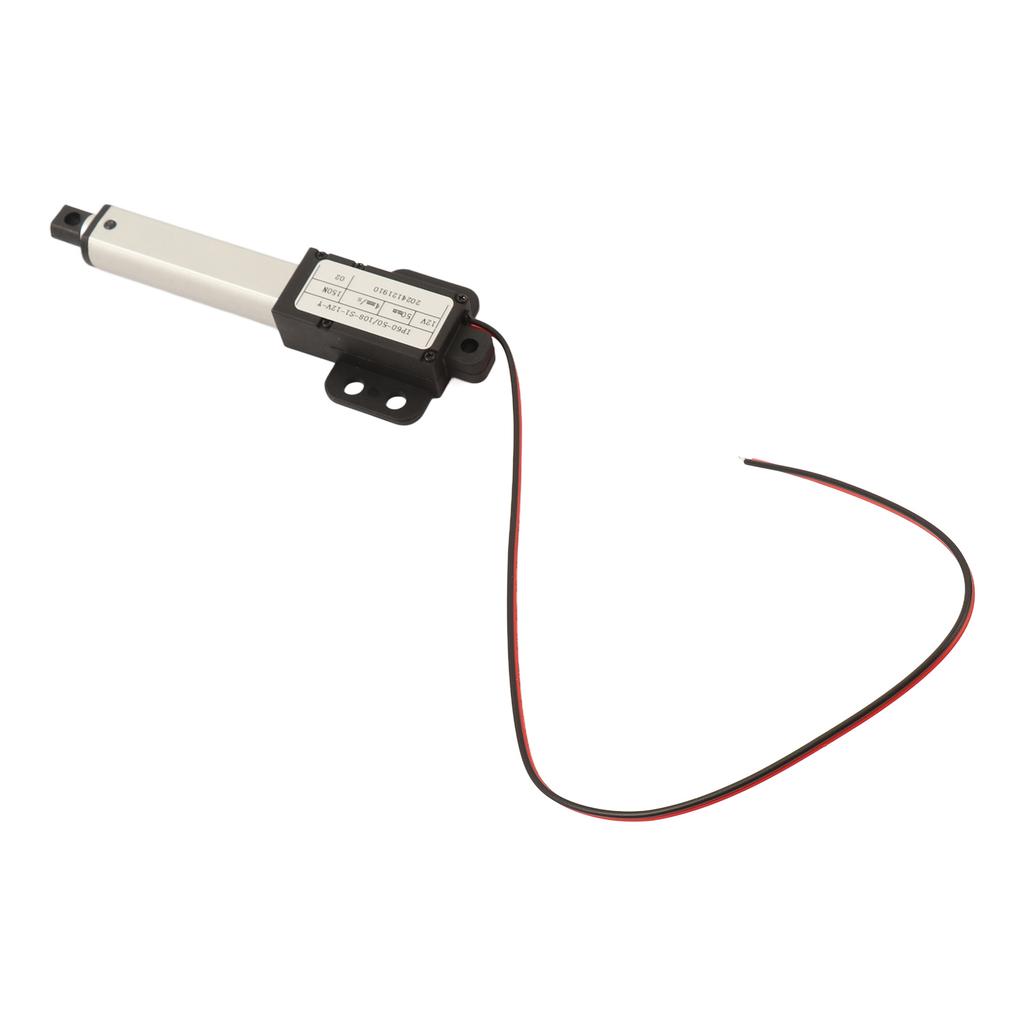 Линейный привод 50 мм 12 В постоянного тока с низким уровнем шума, внутренний концевой выключатель, мини-электрический двигатель линейного привода для