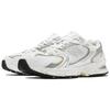 New Balance NB 530 Амортизация Износостойкие Дышащие Низкие Повседневные Городские Кроссовки для Бега Унисекс Серые Белые MR530DAM