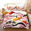 3D Ornamental Fish Bedding Set Animal Down Duvet Cover Pillowcase 2/3 Birthday Gift DE135 * 200 Boy Room Full Size Quick Drying Soft Home Textile