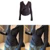 Two Piece Knit Sweater With Deep V Neck For Casual Office Wear