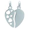 [D7413] - Silver Pendant 'Soul Mates' Silver - 18x18 Mm