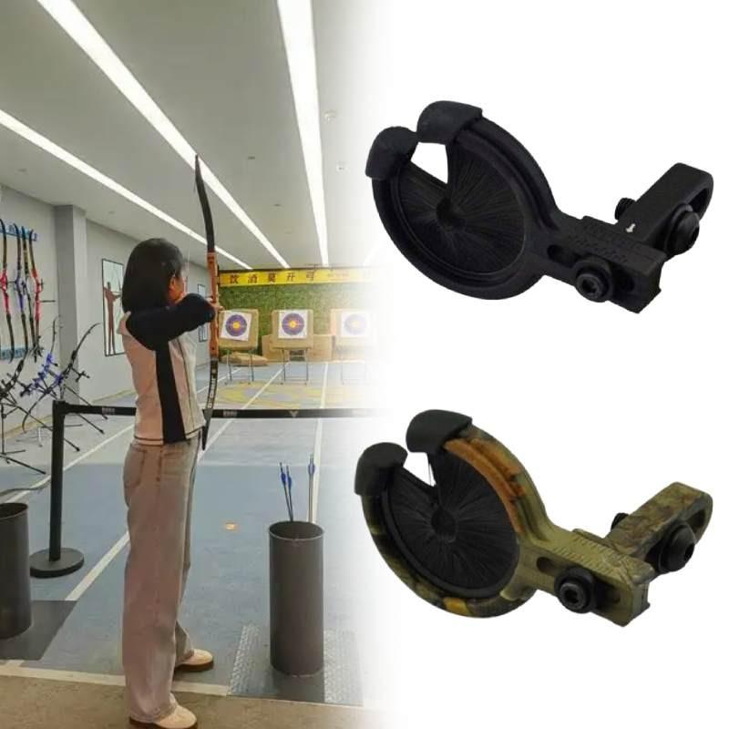 Traditional Bow Arrow Rest With Alloy And Brush Material For Archery Practice And Hunting