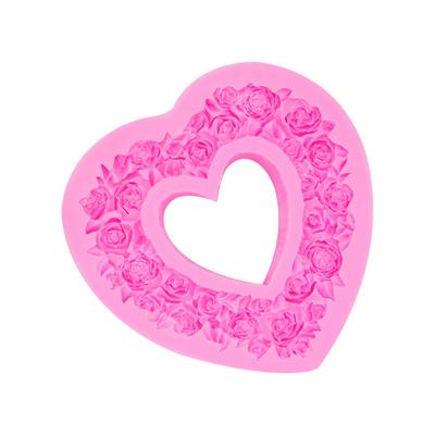 Любовь Роза Гирлянда Моделирование Силиконовые Формы Ручной Работы Помадка Торт Плесень Помадка Капли Клей