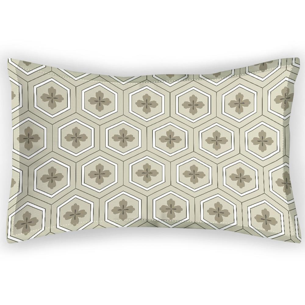 Шелковая летняя прохладная наволочка серый узор цифровая печать японская простая наволочка полиэстер сатин затемняющая наволочка