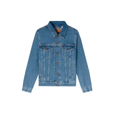 Levis Повседневная однотонная джинсовая куртка с карманами, женская куртка синего цвета 29945-0063