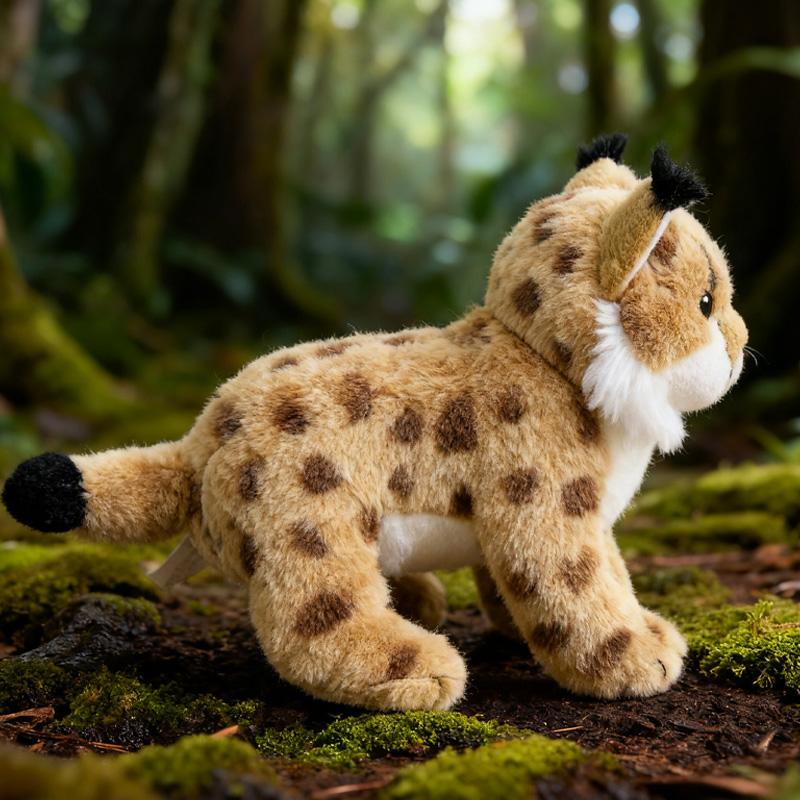 Kawaii Yellow Leopard Plush Toys Realistic Funny Animal Dolls Soft Skin-friendly Plush Ornaments Birthday Present for Children