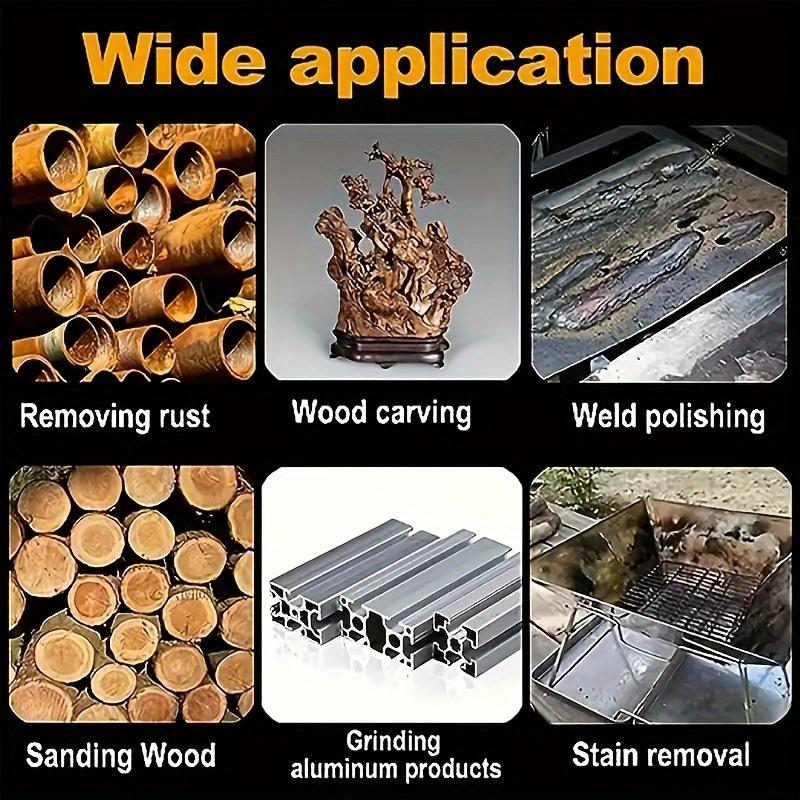 15-Piece steel and copper wire brush set for efficient polishing, rust removal and burring removal - a versatile and easy-to-use