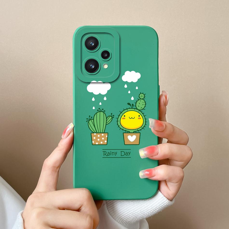 Мини Чехол-Панда Для Realme 9 Pro Plus Конфетный Расписной Мягкий Чехол Для Oppo Realme9 Защита Камеры Жидкий Силикон Чехол Для Телефона Capa
