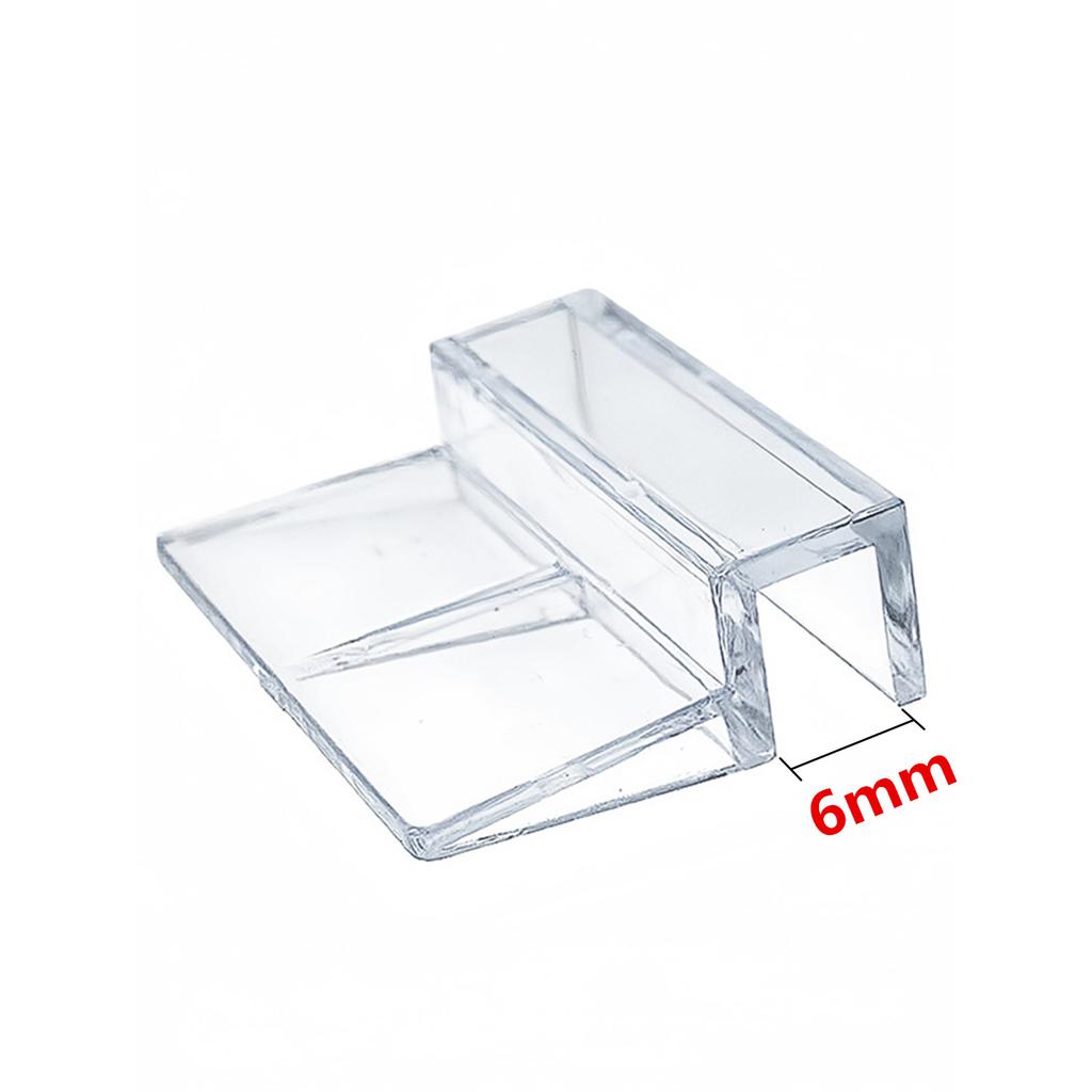 5/6/8/10/12mm Acrylic Aquarium Fish Tank Clips Glass Cover Support Holders Accessories for Aquarium Filter Lamp Stand 10Pcs