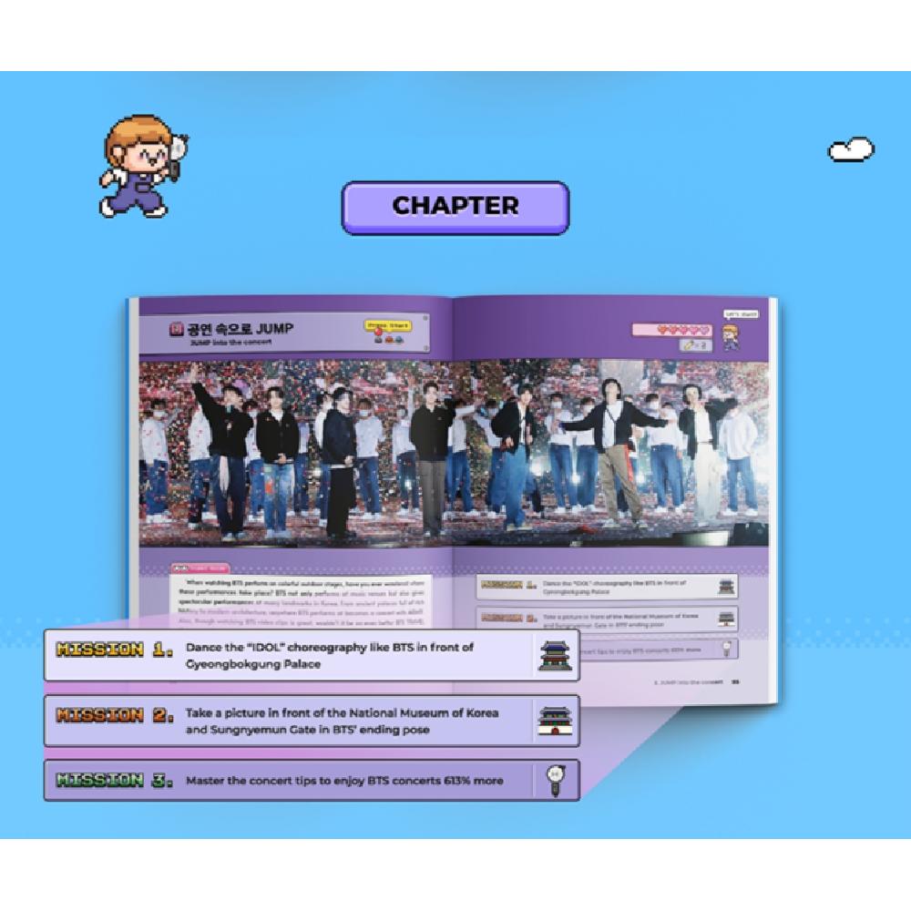 BTS Книга путешествий с полезными корейскими выражениями + открытка