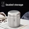 KEITH Titanium Airtight Storage Canister  Sealed Coffee Bean Container with Measuring Scoop for Tea Nuts Dry Food Fresh