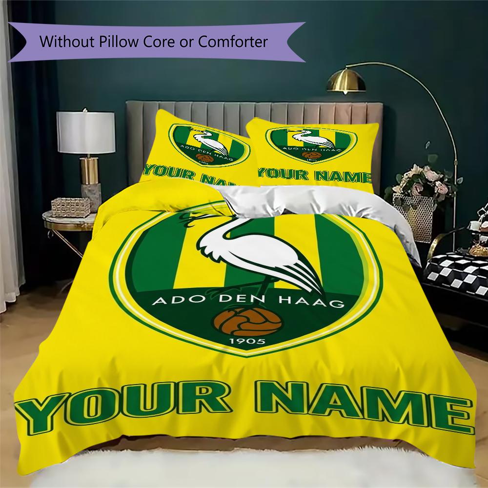 Custom Name Ado Den Haag Pattern Bedding uilt Set uilt Cover Pillowcase Home Decoration Birthday Gift (1*duvet cover+2*pillowcase without core)