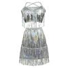 Sequined Tassel Latin Dance Dress for Women - Stage Performance Costume