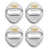 Накладка на дверной фиксатор AYDMY TRD для автомобилей Toyota, крышка дверного замка, тип наклейки, комплект из 4 штук (Серебряный)