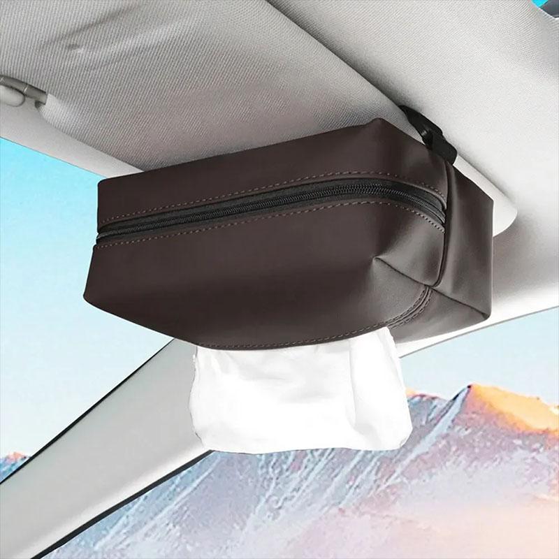 kdtn3 Car tissue bag,with fixed belt,car practical paperbag,interior supplies,car accessories,for mercedes-benz CLA CES CLS SLK GLK