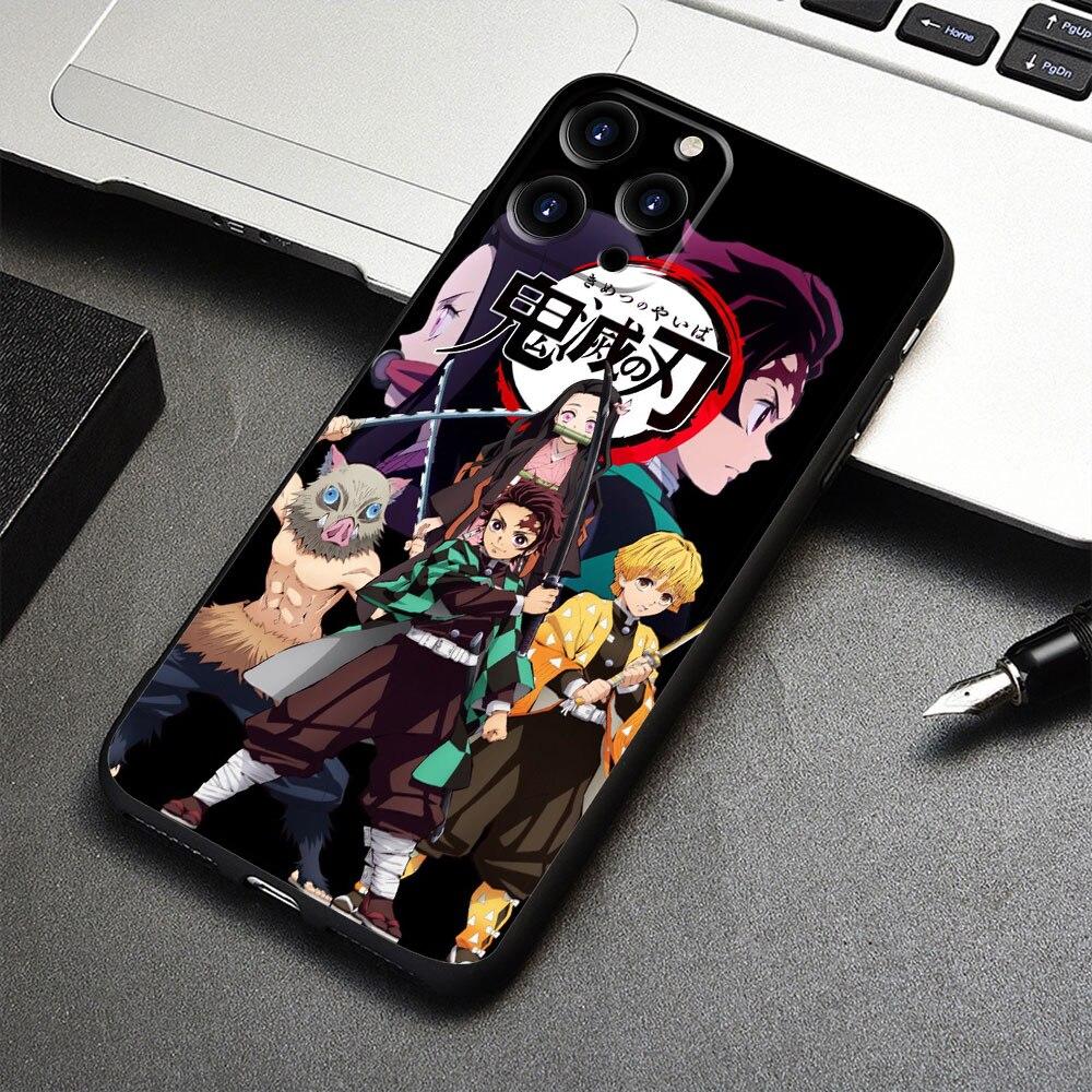 Официальный чехол для iPhone 14 X 12 7 XS 13 Pro Max 8 Plus XR 11 5 6S SE2022 SE2 6 Mini SE Demon Slayer Kimetsu No Yaiba