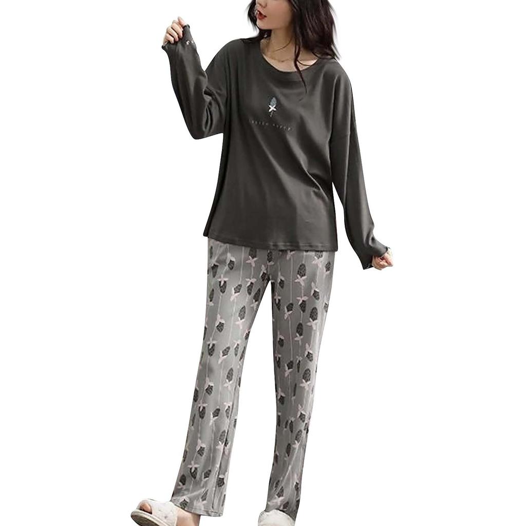 Женская пижама из искусственного хлопка, комплект домашней одежды больших размеров