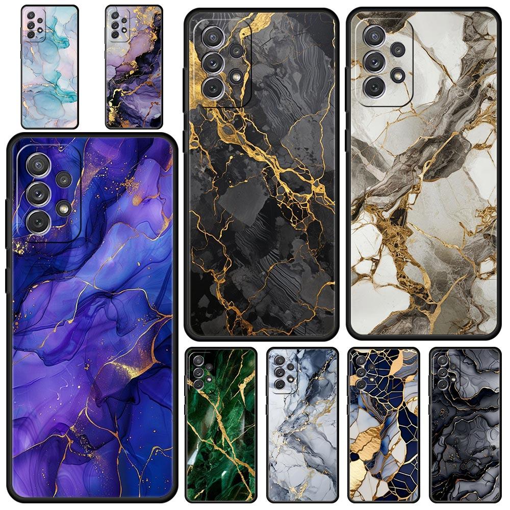 Акварельный мраморный чехол для телефона Samsung Galaxy A15 A13 A51 A71 A41 A31 A21S A03S A05 A35 A32 A55 A23 A25 A33 A53 A73 5G