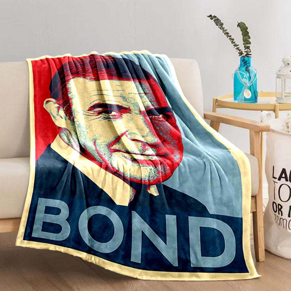 Black Suit Bond Style Blanket for all seasons blanket lunch break throw gift