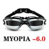 Swimming Goggles Myopia Earplug Anti Fog Silicone Swim Pool Glasses Men Women Eyewear Summer Water Ear Plug Diving Glasses