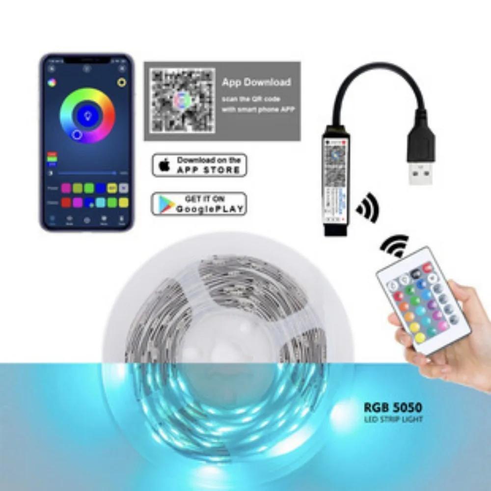 Гибкая светодиодная лента: SMD, USB 5В, Подсветка экрана телевизора