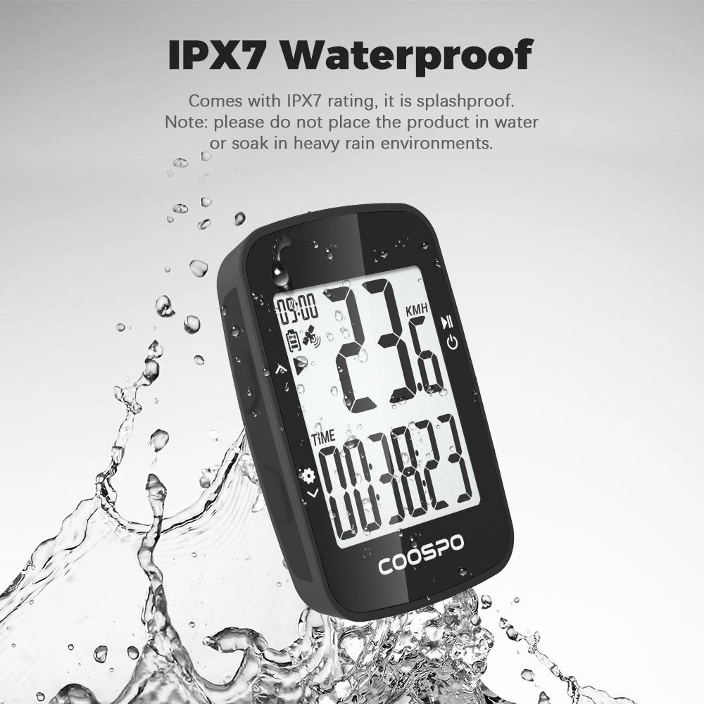 Велосипедный GPS-компьютер, многофункциональный беспроводной велосипедный компьютер с автоматической подсветкой, водонепроницаемый одометр