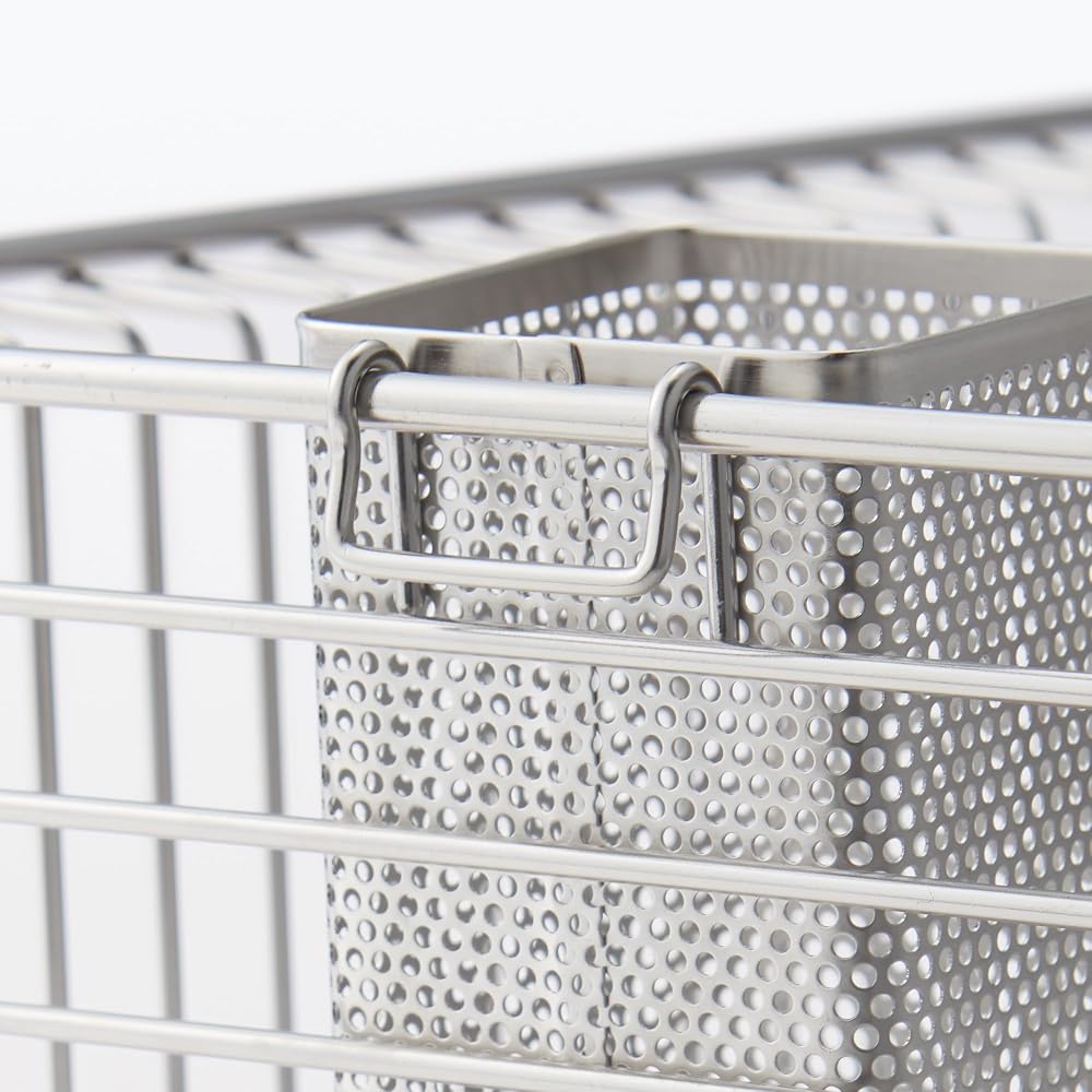 Muji Stainless Steel Cutlery Stand Silver Small
