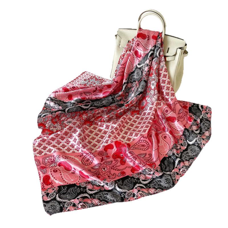 Sedon Scarf Shawl with Green Cashew Scarf Scarf Thin Sun Protection Headscarf