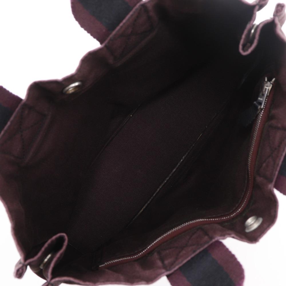 Hermes Сумка Fourre ToutPM Черный / красный хлопок унисекс Б/у