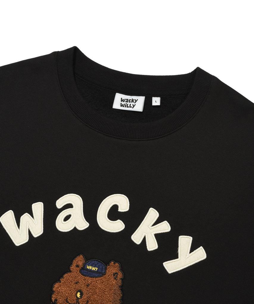 WACKY WILLY Kiki And Friends Graphic Sweatshirt Black