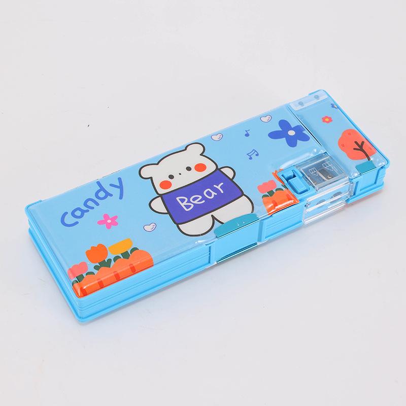 Двусторонний пенал-косметичка «Астронавт» для мальчиков: Многофункциональный, Деформируемый, Большой вместимости с кнопочным механизмом и секретным отделением