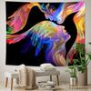 Colorful Abstract Couple Figure Art Tapestry Psychedelic Scene Hippie Boho Decor Tapestry Sheet Beach Towel Room Home Decor