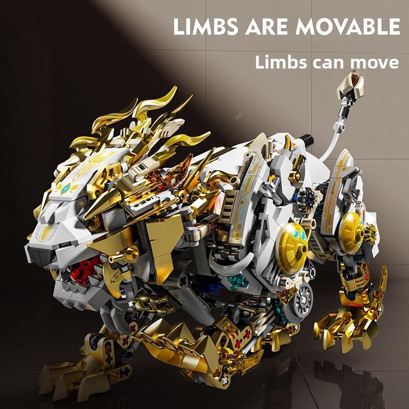 Mechanical Lion Educational Building Toys For Kids With Abs Plastic And Creative Assembly