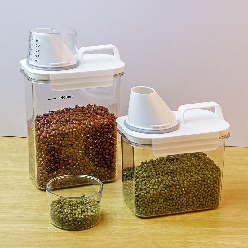 Резервуары для хранения с крышками. Герметичный дозатор стирального порошка. Многоразовый герметичный пластик.