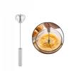 Stainless Steel Semi-Automatic Egg Beater - Multifunctional Manual Milk Frother & Whisk for Mixing, Baking, and Cooking