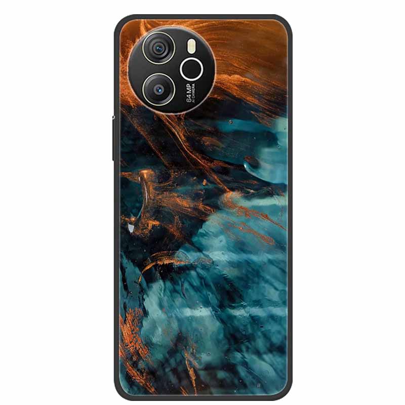 Чехол для Blackview Shark 8, мягкий силиконовый задний чехол из ТПУ для телефона Blackview Shark8, мраморная окраска, цветной бампер, новый чехол Capa