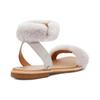 UGG Fluff Springs Спортивные Сандалии с Открытым Носком для Улицы Белые Женские 1101438-FEA