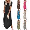Women's Sleeveless Solid Color Casual Long Dress