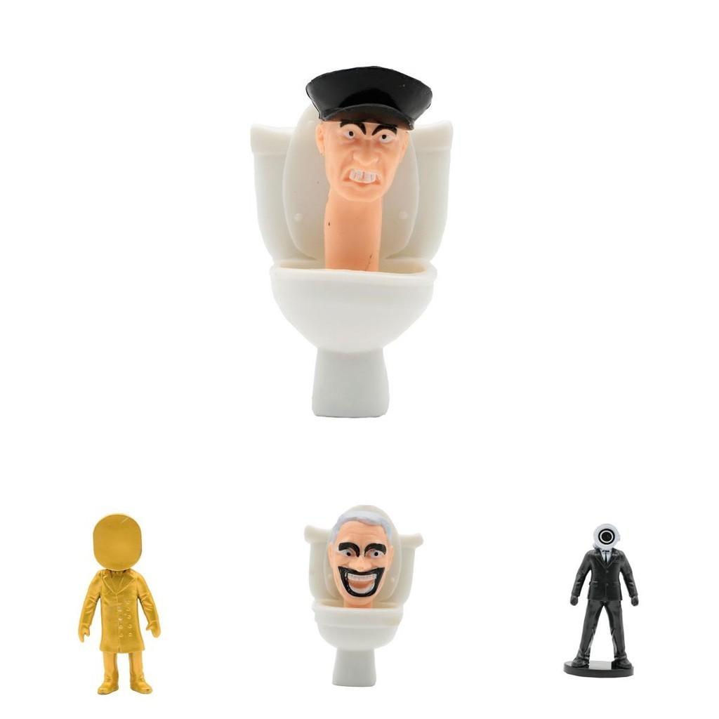 Коллекционная фигурка Skibidi Toilet из ПВХ, интерактивная игра, настольное украшение