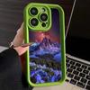 LZ25 Mountain Peak Forest Snow силиконовый чехол для телефона iPhone 11 13 14 15 16 Pro Max 7 8 16 Plus 12 mini XS Max XR противоударный чехол на заднюю панель