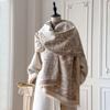 French Retro Butterfly Premium Imitation Cashmere Scarf Women'S Autumn And Winter Thickened Outer Warm Office Shawl