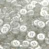 5Pcs Silver Sequined Two-Eye Button Transparent Resin Accessory Knitted Cardigan Sleeve Collar Button Shirt Top Button