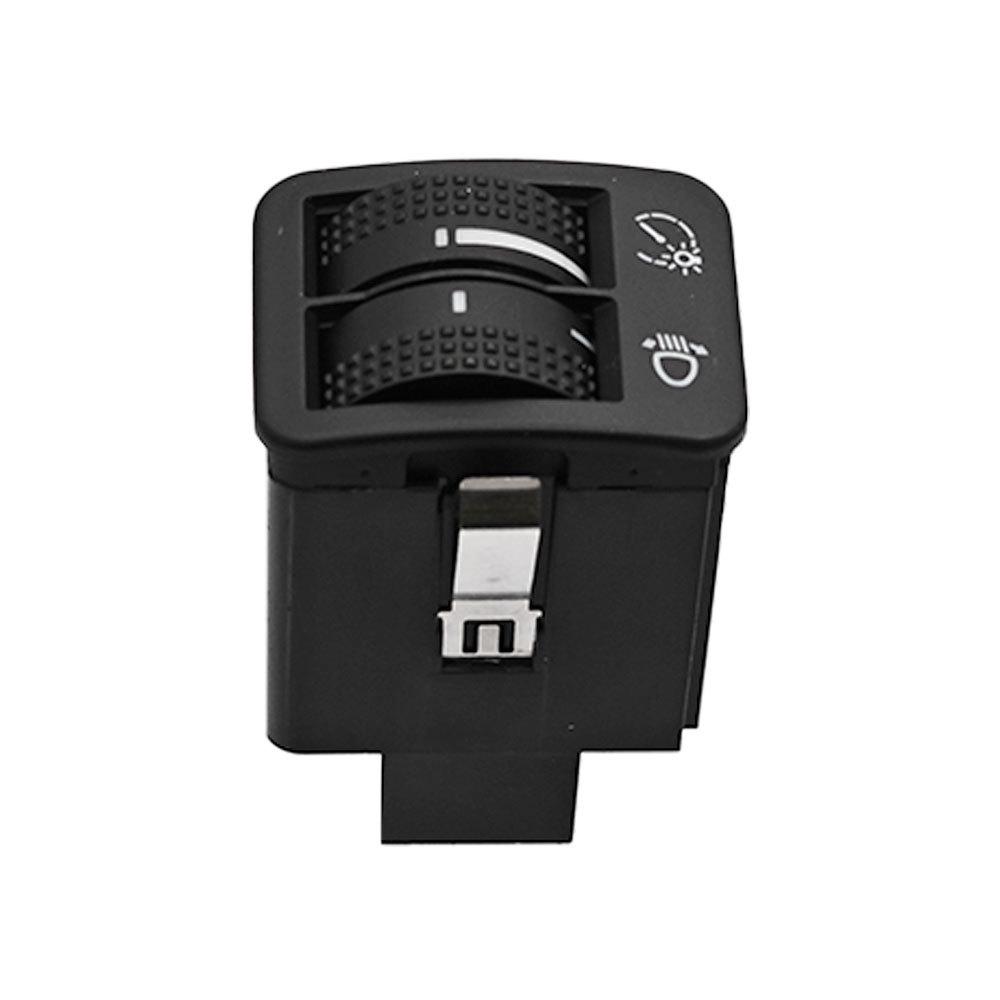 5ND941333A: Compatible Headlight Switch with Horizontal Height Adjustment for 2008-2015 Volkswagen.