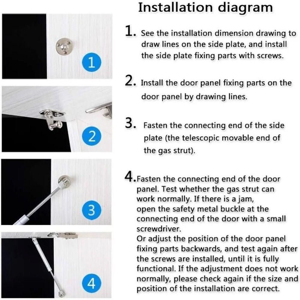 20-200Н Подъемная Пневматическая Пружина Поддержки Дверная Петля Шкафа Полезная Мебельная Фурнитура