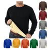 Sweatshirts For Men Long Sleeve Fleece Casual   Fuzzy Crewneck Pullover Warm Winter