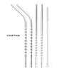 Reusable Metal Straws 304 Stainless Steel Drinking Straw Set with Cleaner Brush High Quality Juice Drinkware Bar Party Accessory