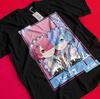Re Zero Футболка Эмилия Футболка Рэм Футболка Субару Аниме Вайфу Японская Манга Подарок BB287