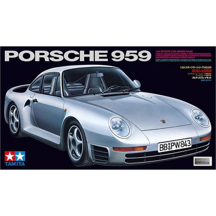 Tamiya 1/24 Sports Car Series No.65 Porsche 959 Plastic Model 24065 (silver) 177mm
