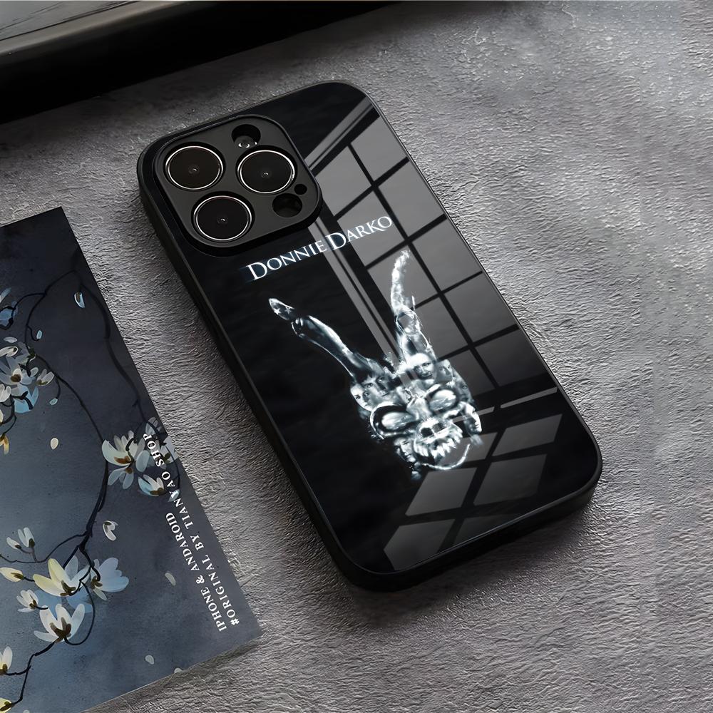 Чехол для телефона D-Donnie Darko Для IPhone 17 Air 16 E Pro Max 15 14 13 Mini 12 Pro 11 Max Plus Черная Стеклянная Крышка