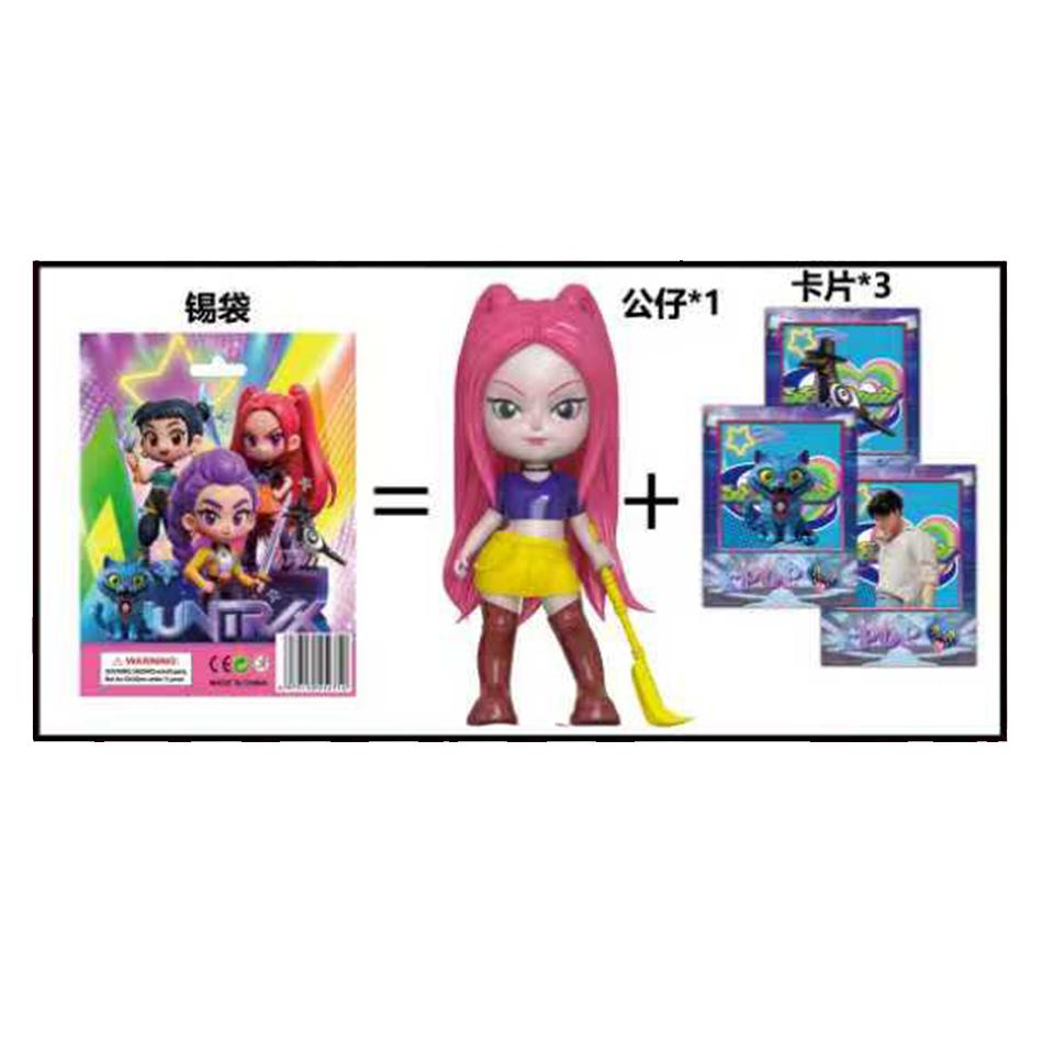 24pcs Random Blind Box Anime KPop Demon Hunters Girl Group RUMI MIRA ZOEY Figure Action Pvc Models Toy Ornaments Gifts